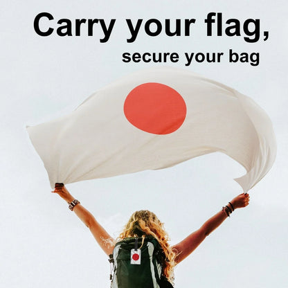 Smart Bag Security Tag - Japan Flag [Pack 2]-2