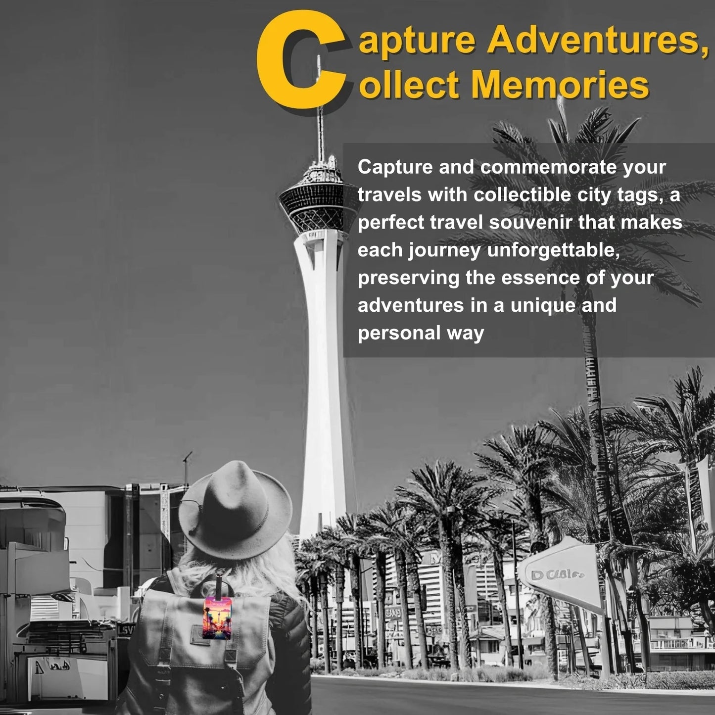 Smart Bag Security Tag - Las Vegas [Pack 2]-2